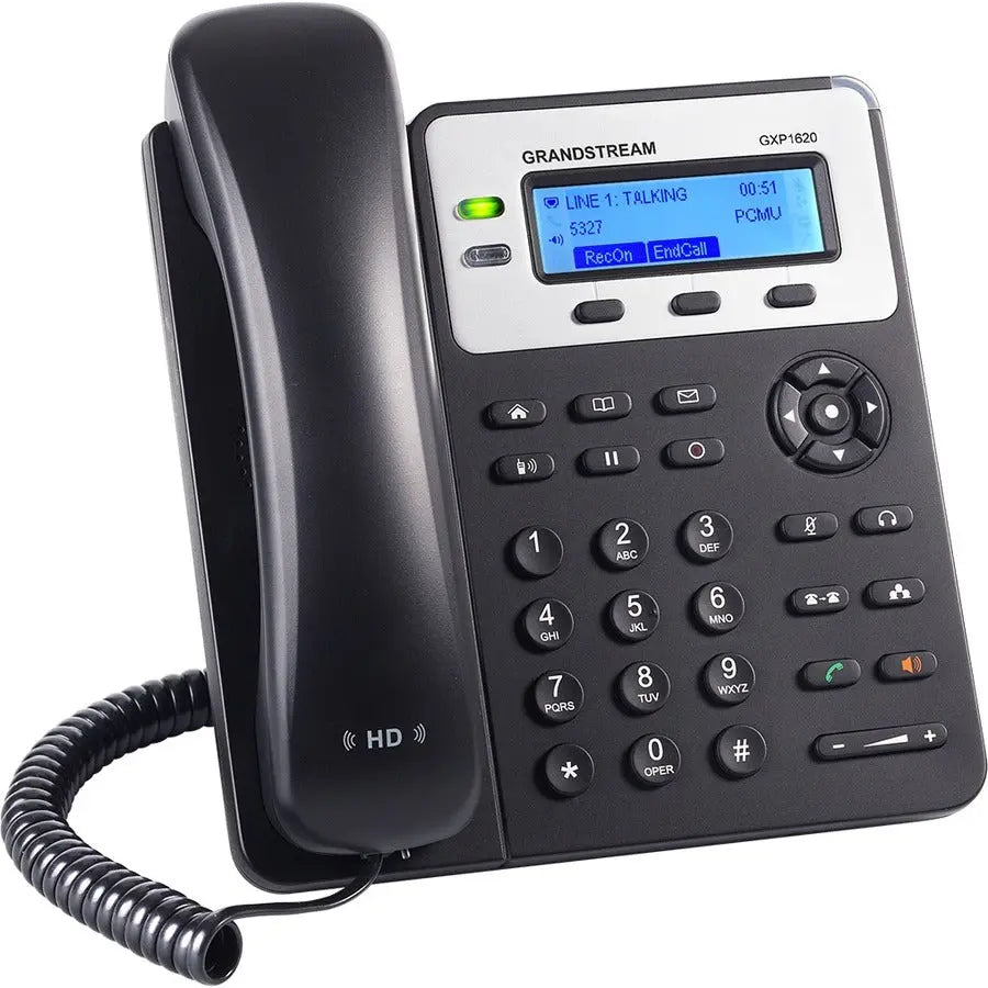 Grandstream GXP1620 IP Phone – Corded, Wall Mountable, Black for Small Business Communications