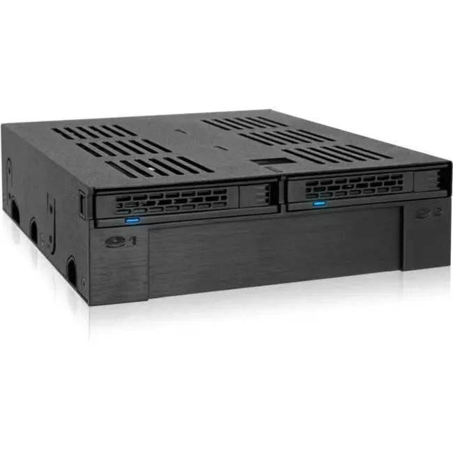 ICY DOCK ExpressCage MB322SP-B 2x2.5" & 3.5" Drive Enclosure for 5.25" Bays