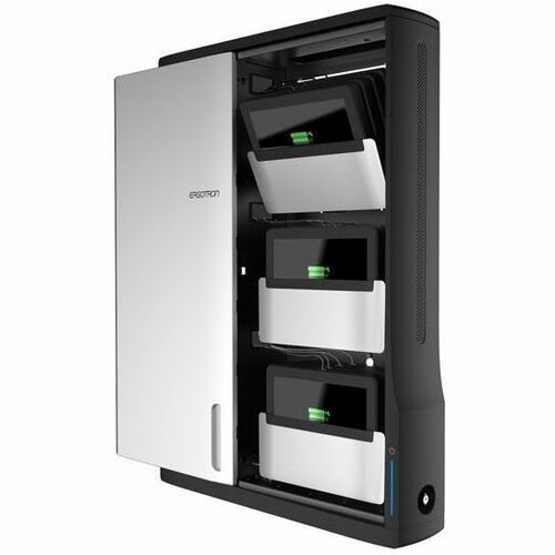 Ergotron Zip12 Charging Wall Cabinet - Secure Storage for Up to 12 Tablets and Chromebooks