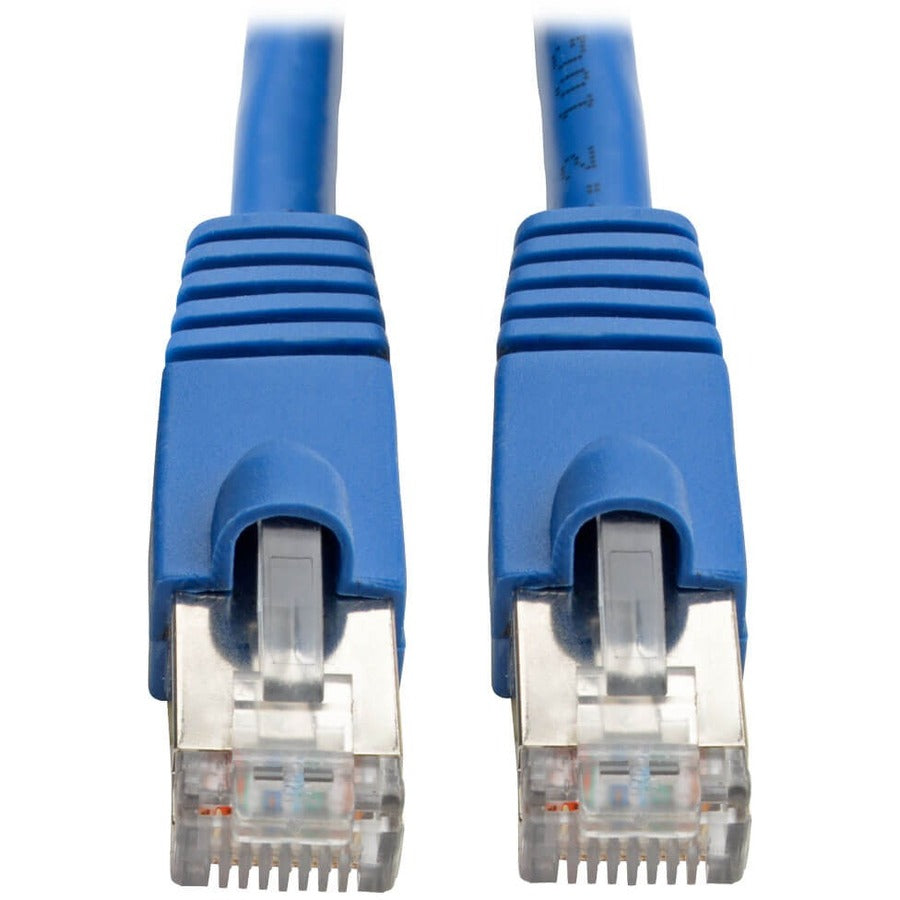 Eaton Tripp Lite Series Cat6a 10Gbps Shielded Snagless Ethernet Patch Cable (RJ45 M/M) - 1 ft, Blue