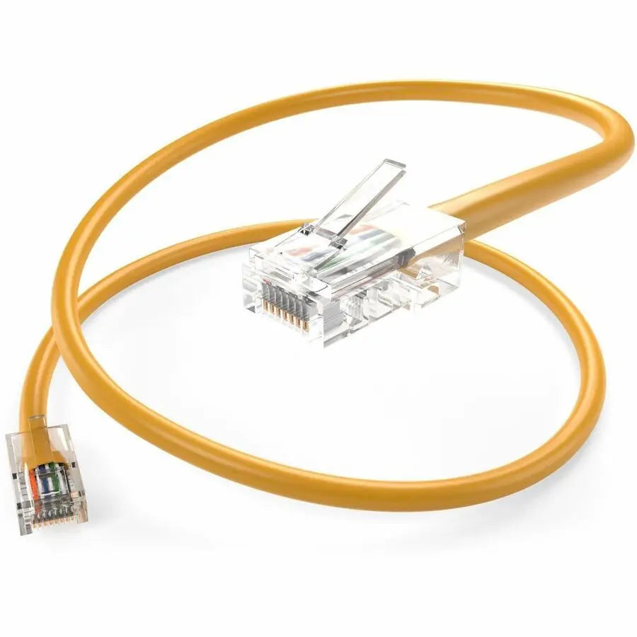 Unirise Cat.6 Patch Cable – 6-Inch Yellow Ethernet Network Cable with RJ-45 Male Connectors
