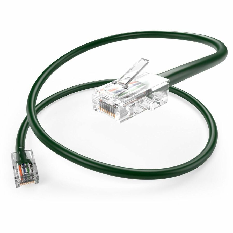 Unirise Cat.6 Patch Cable - 6-Inch Green Ethernet Network Cable with RJ-45 Male Connectors