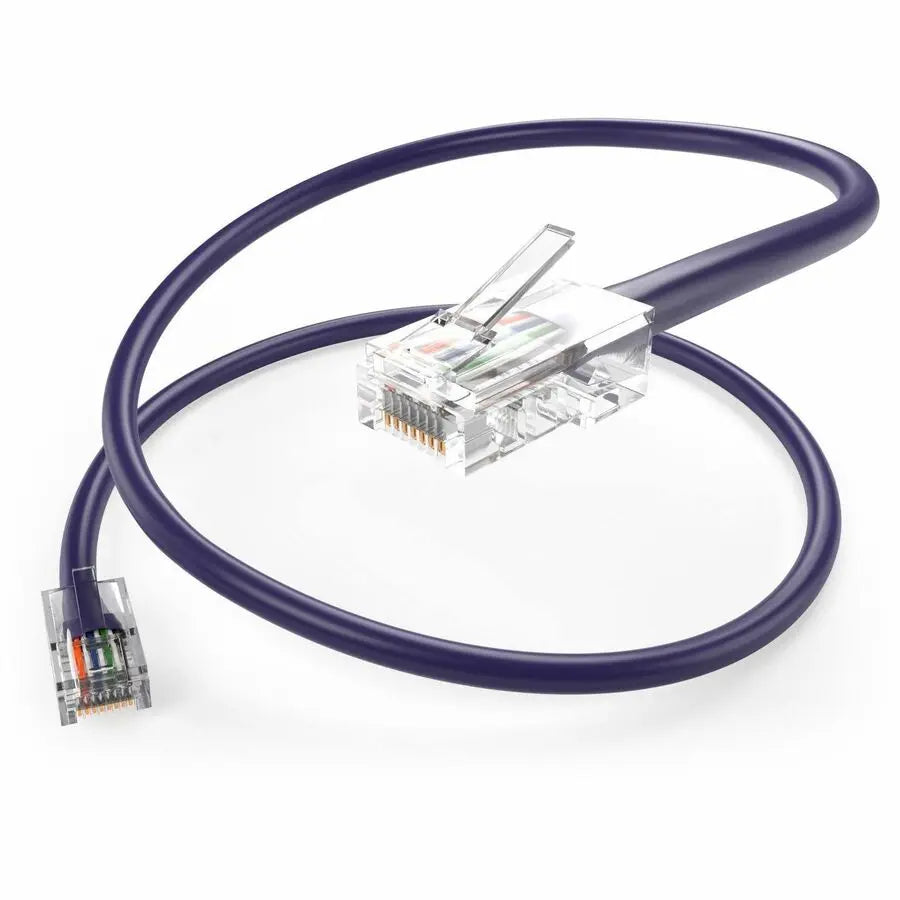 Unirise Cat.6 Patch Cable - 6-Inch Purple Ethernet Network Cable with RJ-45 Male Connector