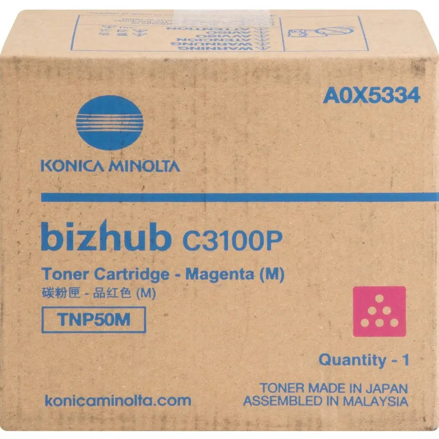 Konica Minolta TNP50M Original Magenta Toner Cartridge for bizhub C3100P