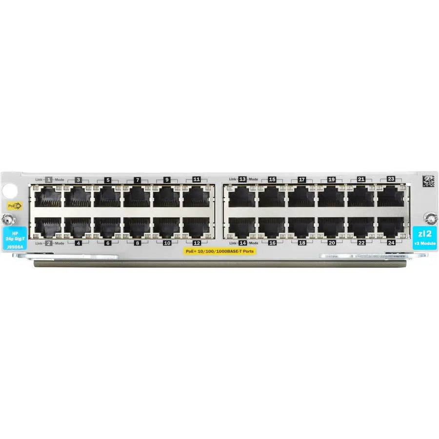 HPE Aruba 5400R 24-Port Gigabit Ethernet PoE+ Expansion Module (Part J9986A)