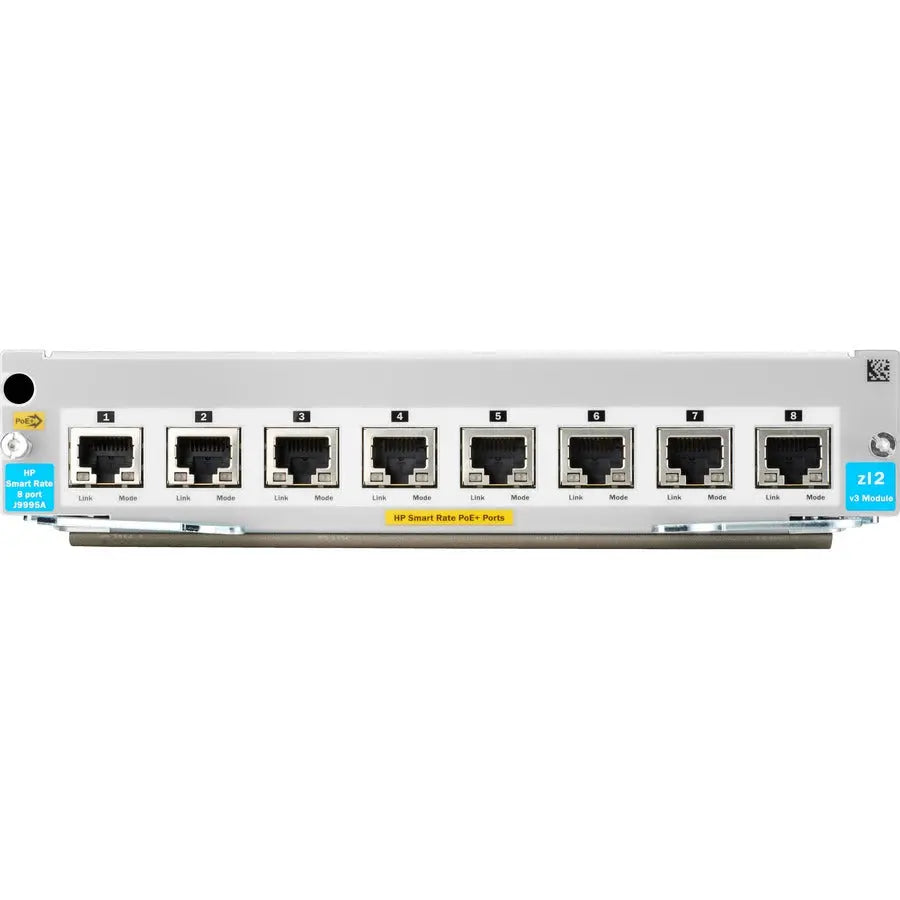 HPE J9995A 8-Port 10GBASE-T PoE+ Expansion Module for HP 5400R Series Switches
