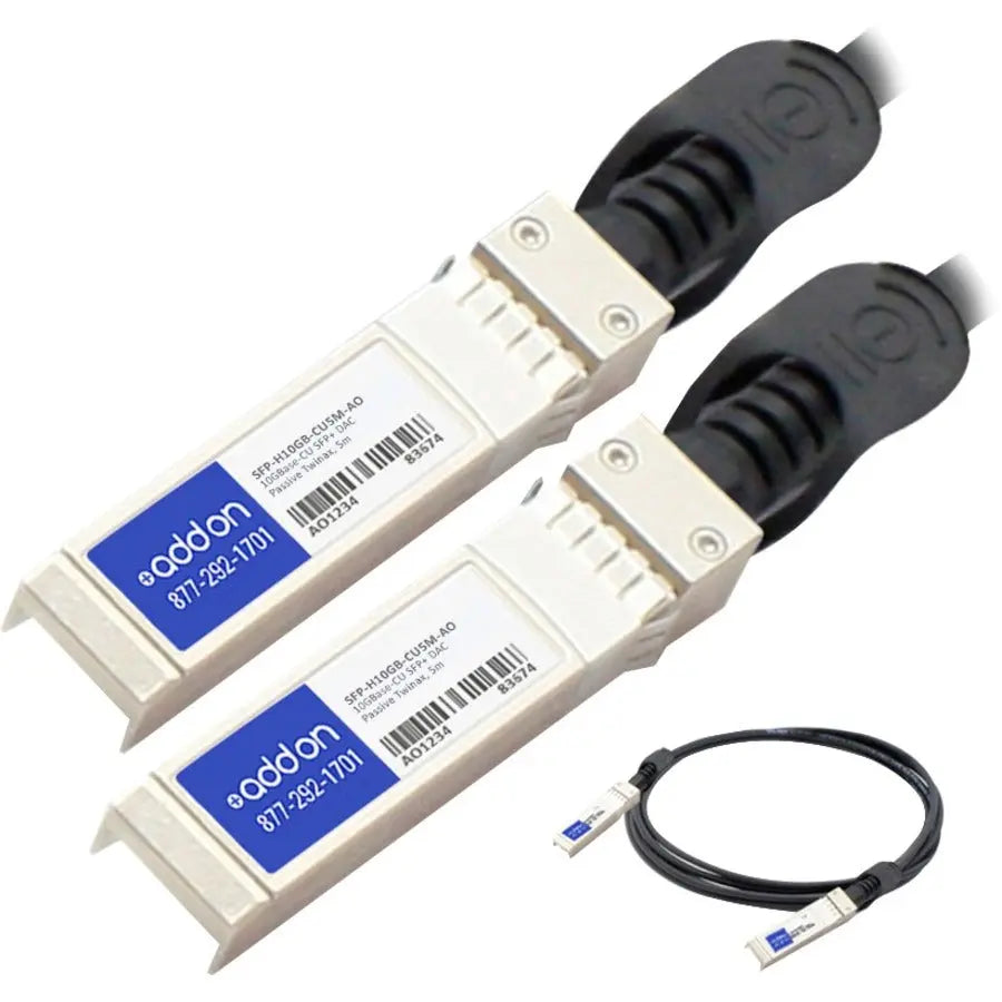 AddOn Cisco® SFP-H10GB-CU5M Compatible 10GBase-CU SFP+ Direct Attach Cable (Passive Twinax, 5m)