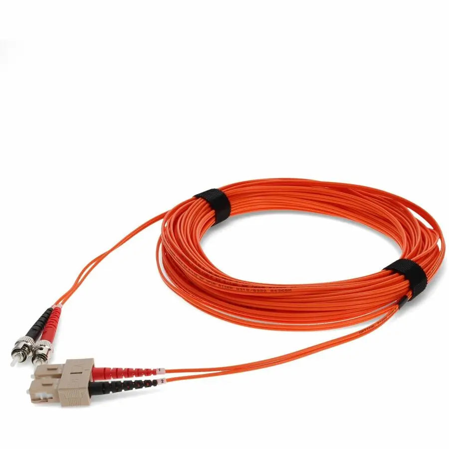 AddOn 15m Multi-Mode Fiber Duplex ST/SC OM1 Orange Patch Cable