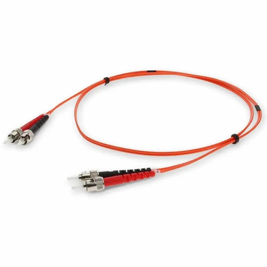 AddOn 2m Multi-Mode Fiber Duplex ST/ST OM1 Orange Patch Cable by ADDON