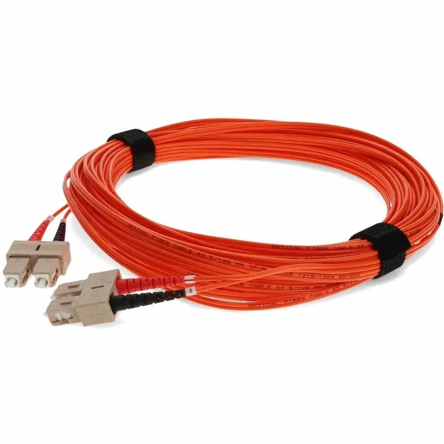 AddOn 50m Multi-Mode Fiber Duplex SC/SC OM1 Orange Patch Cable by ADDON