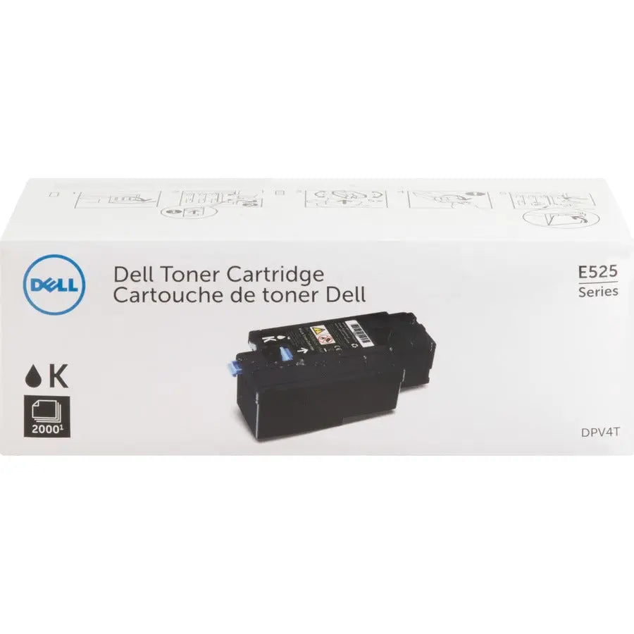 Dell E525W Toner Cartridge DPV4T - High-Quality Black Ink for Color Multifunction Printer