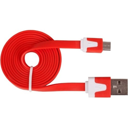 Urban Factory CBL80UF Flat Micro USB Data Transfer and Charging Cable, Red