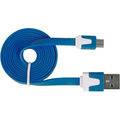 Urban Factory CBL81UF Flat Micro USB Data Transfer and Charging Cable, Blue