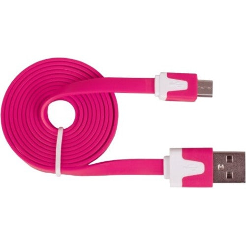 Urban Factory Flat Micro USB Data Transfer Cable, Pink - CBL84UF