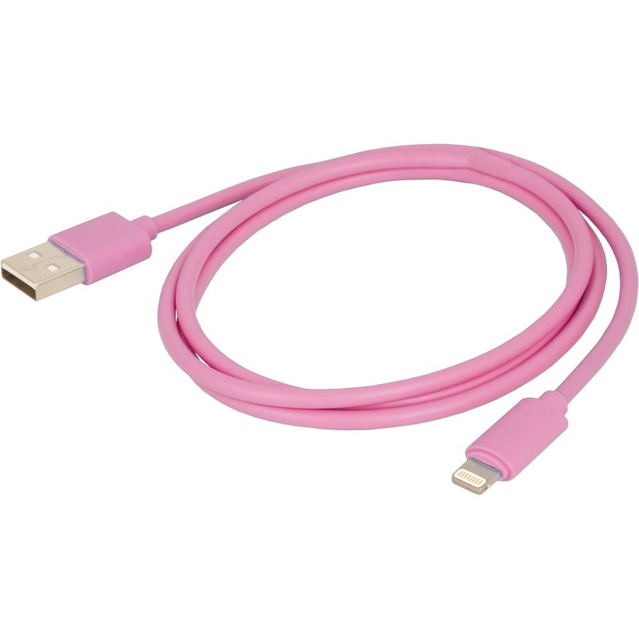 Urban Factory CID02UF USB-A to Apple Lightning Data Transfer and Charging Cable, Pink