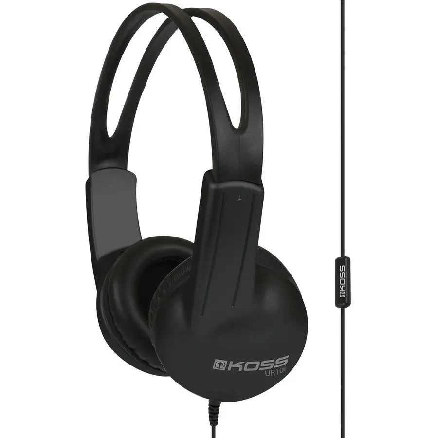 Koss UR10i On-Ear Headphones with Microphone - Lightweight, Durable & Comfortable