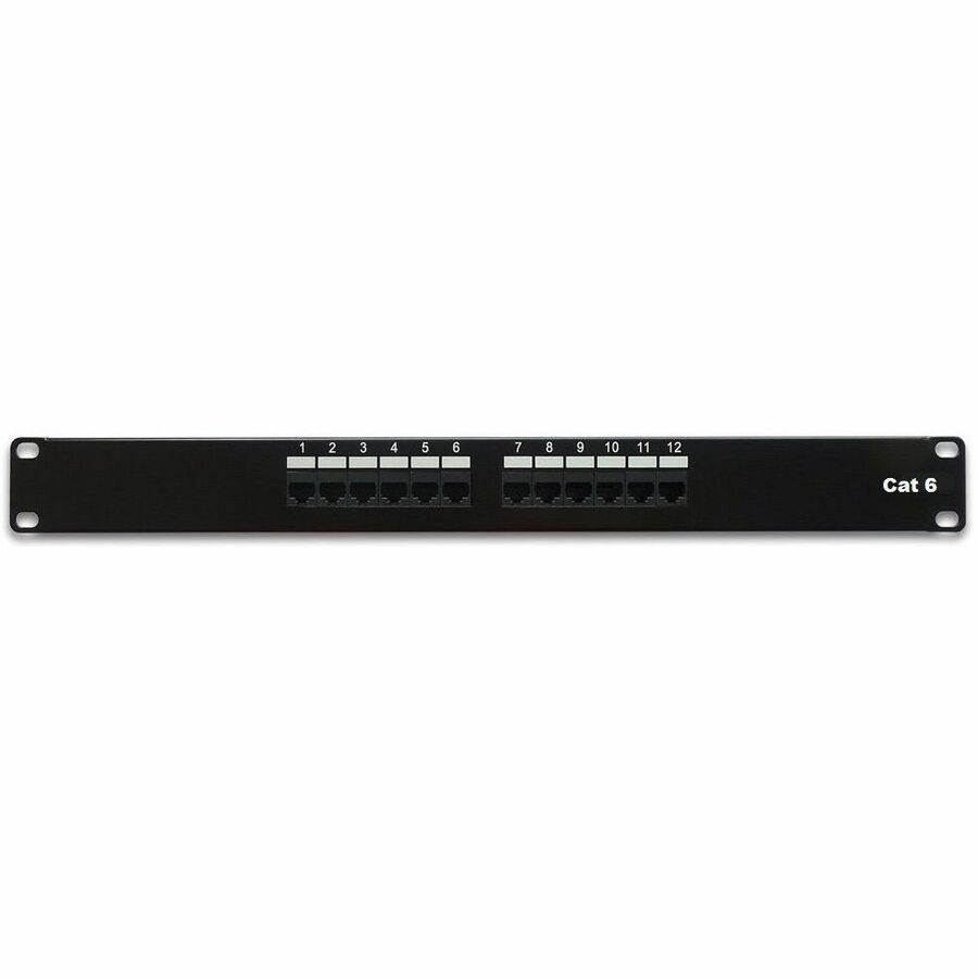 Unirise USA, LLC PPC6-12PT-1U 12-Port Rack-Mount Network Patch Panel