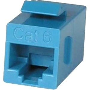 Unirise Cat6 RJ45 Keystone In-line Coupler, Blue - Reliable Network Adapter for Stable Connectivity