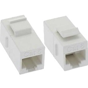 Unirise Cat6 RJ45 Keystone In-line Coupler, White – Reliable Network Adapter with Lifetime Warranty