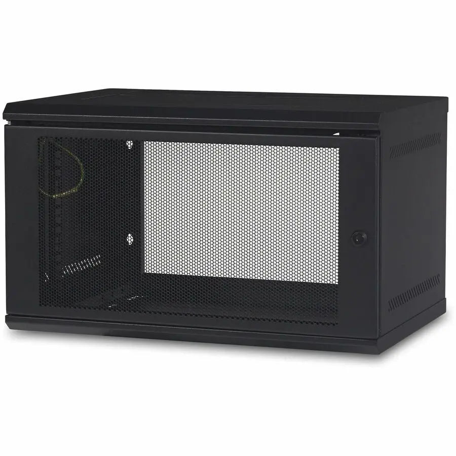 APC NetShelter 6U Wallmount Rack Enclosure Cabinet, Single Hinged, Switch Depth, Unassembled
