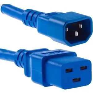 Unirise Standard Power Cord PWCD-C14C19-15A-04F-BLU – 15 Amp IEC C14 to C19 Power Cable for Reliable Power Delivery