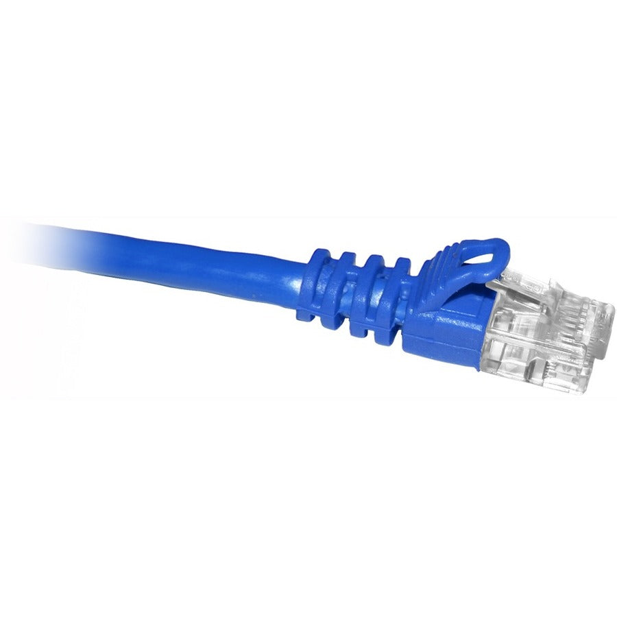 ENET Cat6 Blue 1 Foot Patch Cable with Snagless Molded Boot - High-Quality RJ45 Ethernet Network Cable