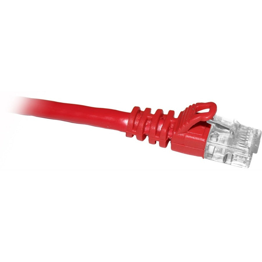 ENET Cables Cat6 Network Patch Cable, 1-Foot Red, Snagless Boot, C6-RD-1-ENC