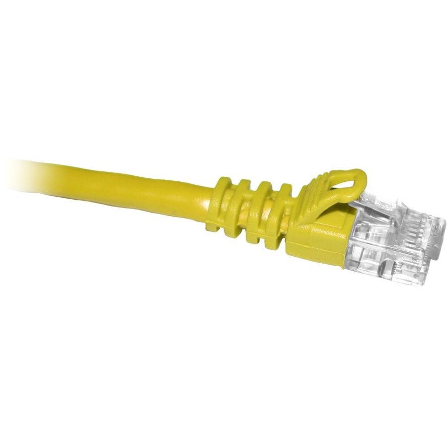 ENET Cat6 1 Foot Patch Network Cable with Snagless Molded Boot – Yellow