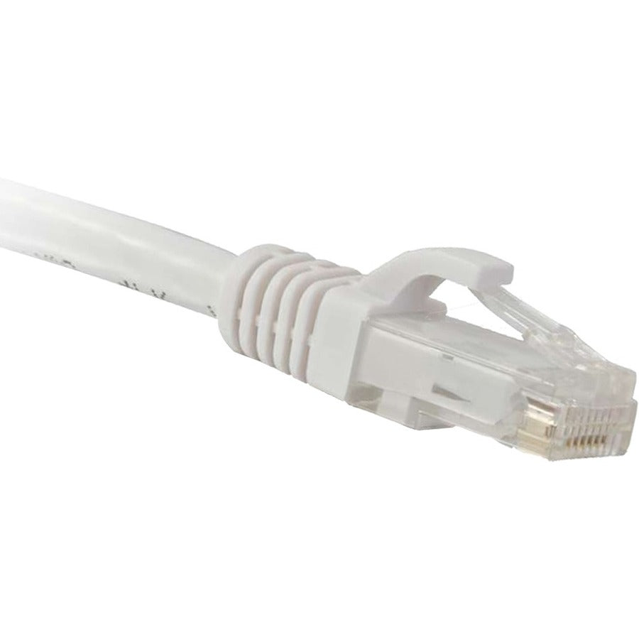 ENET Cables C6-WH-1-ENC Cat 6 RJ-45 Snagless Patch Network Cable, 1-Foot, White
