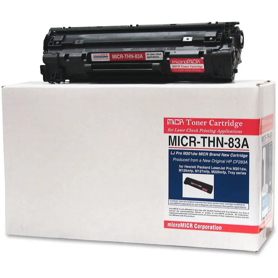 microMICR MICR Toner Cartridge CF283A - Compatible with HP LaserJet Pro M201DW, M125MFP, M127MFP, and M225MFP Series