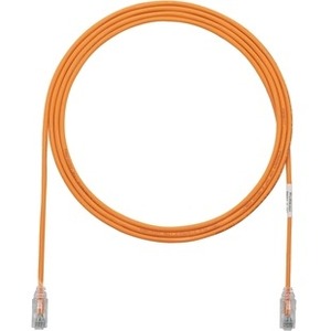 Panduit Cat.6 UTP Patch Network Cable - 10 ft Orange, Stranded Copper, RJ-45 Male Connectors