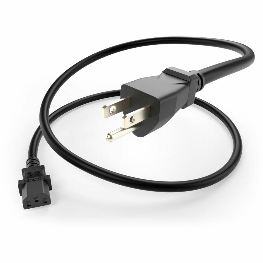 Unirise Standard Power Cord - 5 ft, Black, NEMA 5-15P to IEC 60320 C13