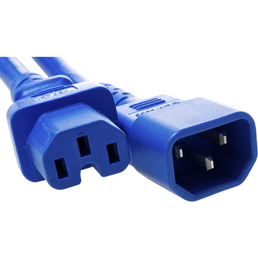 Unirise 8ft Blue Power Cord C14 to C15 IEC 60320 Standard Power Cable