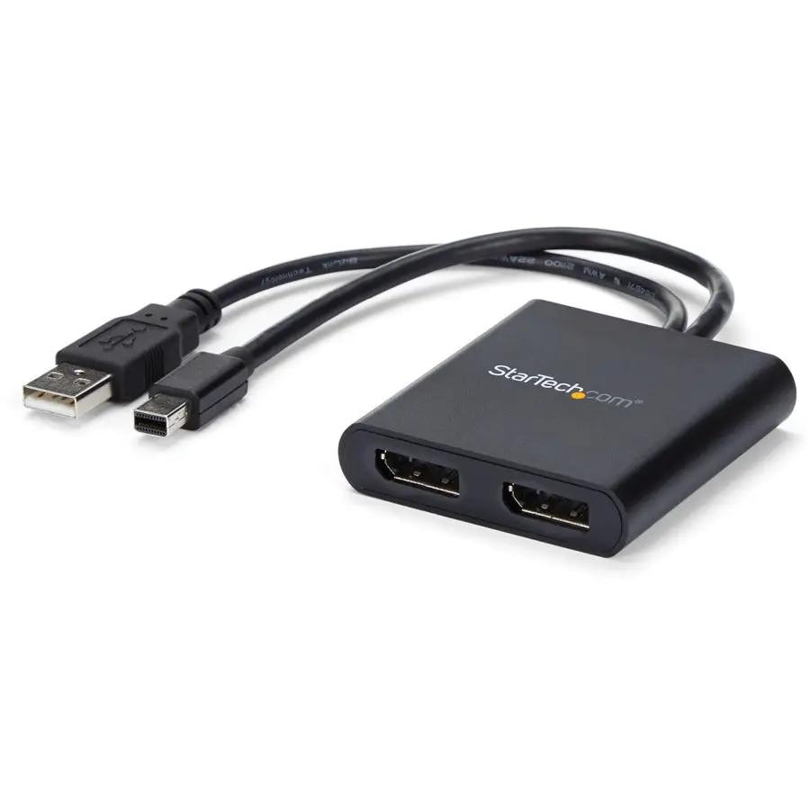 StarTech.com Mini DisplayPort to DisplayPort 2-Port MST Hub - Dual 4K 30Hz Multi-Monitor Adapter for Windows by StarTech.com