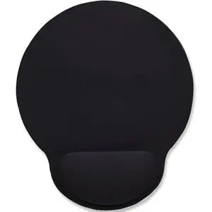 Manhattan Wrist-Rest Mouse Pad with Gel Support – Ergonomic Black Mouse Mat for Comfort and Precision