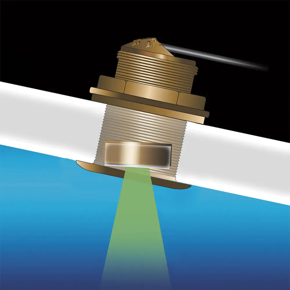 Airmar B75HW High Wide Tilted Chirp Transducer - 20 Degree Deadrise, 600W Thru Hull