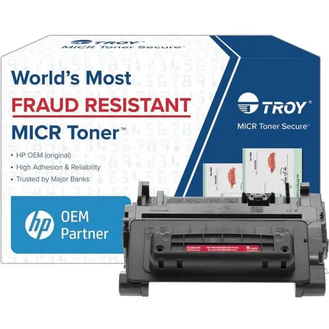 Troy Group M604/M605/M606 MICR Secure Toner Cartridge – Black for HP MICR Printers