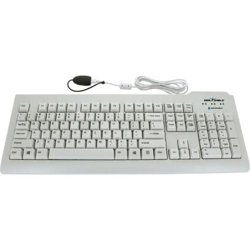 Seal Shield Silver Seal Waterproof Keyboard – Mac Compatible, Antimicrobial, Dishwasher Safe