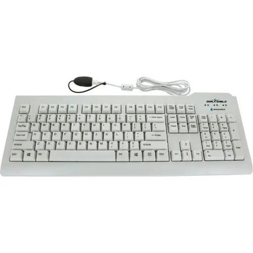 Seal Shield Silver Seal Waterproof Keyboard – Mac Compatible, Antimicrobial, Dishwasher Safe by Seal Shield Corporation