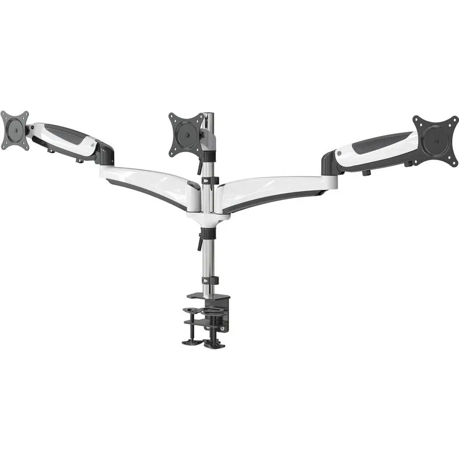 Amer Networks Hydra3 Articulating Triple Monitor Mount with Clamp - Supports 15-28" Screens
