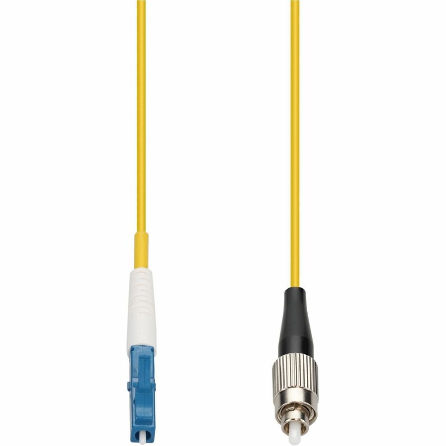 AddOn 10m LC to FC Yellow OS2 Simplex OFNR Riser-Rated Single-Mode Fiber Patch Cable