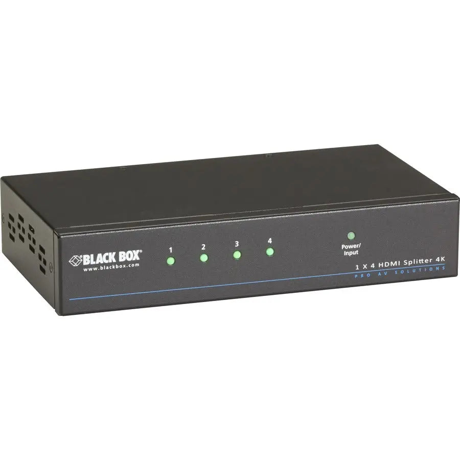 Black Box 4K HDMI Splitter - 1x4 for High-Resolution Video Distribution