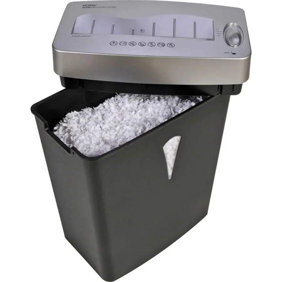 Royal MC500 Paper Shredder for Home and Office Use - Micro Cut, 5 Sheets Capacity, 4-Gallon Waste Bin