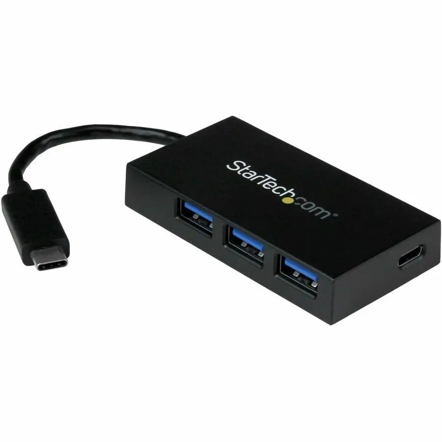 StarTech.com 4-Port USB 3.0 Hub - USB-C to 1x USB-C and 3x USB-A Portable Data Hub