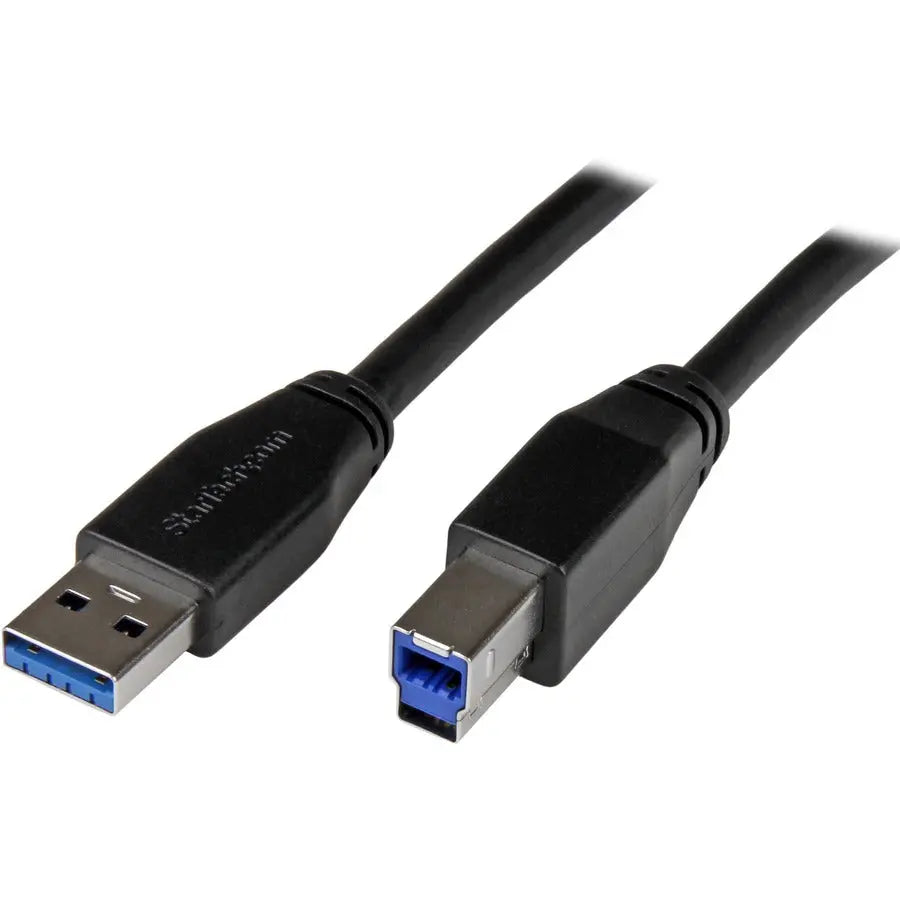 StarTech.com 5m Active USB 3.0 (USB 3.2 Gen 1) A to B Cable – 15 Feet, USB 3.1 Gen 1 Data Transfer Cable