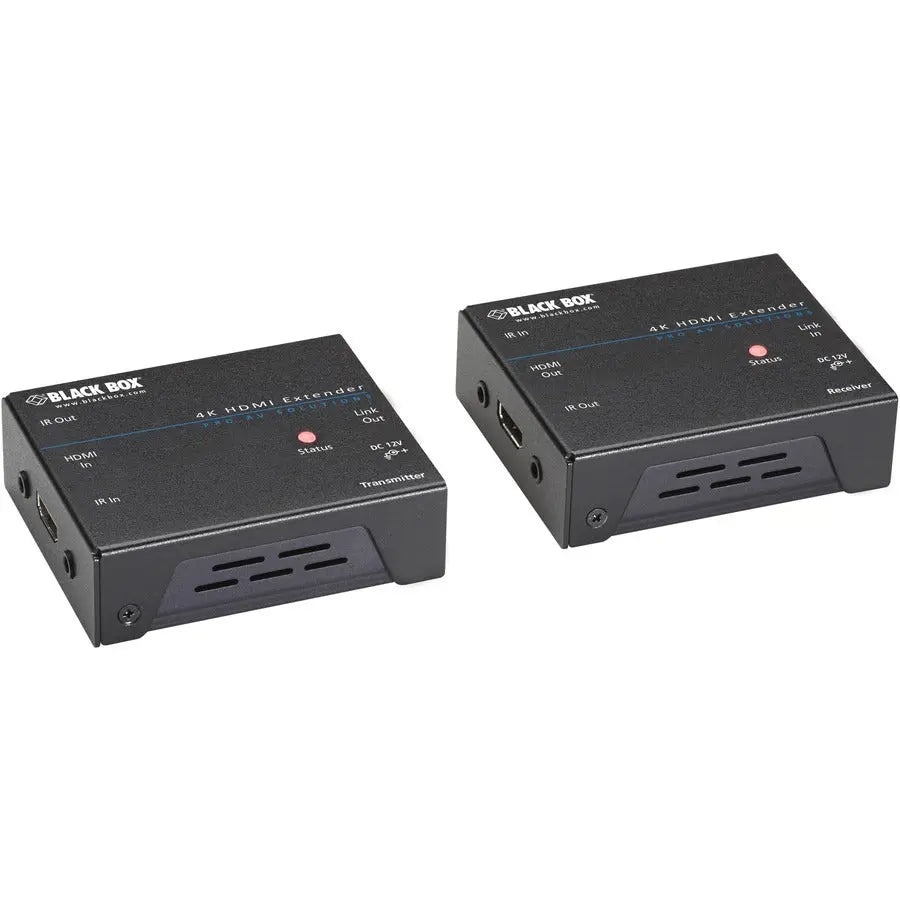 Black Box 4K HDMI IR Extender 70M - HDMI Over CATx Video and Audio Transmission Kit