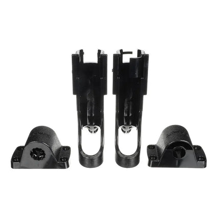 Attwood Marine RH-4646 2-In-1 Non-Adjustable Rod Holders - Black, 2-Pack