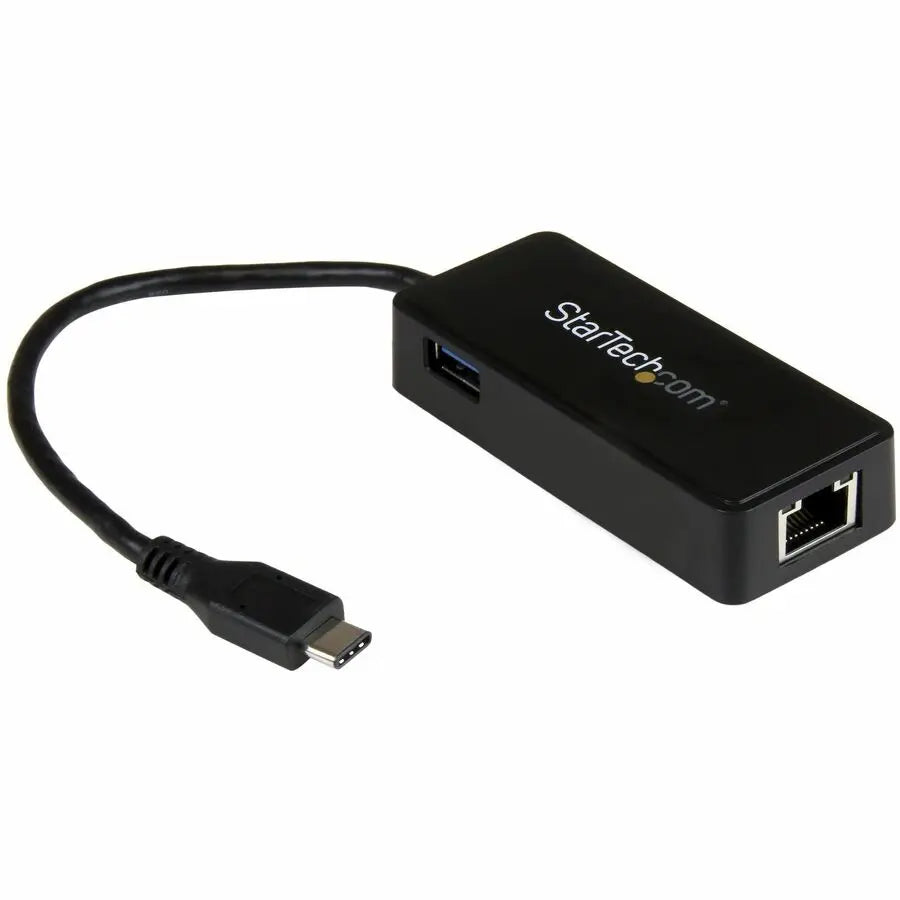 StarTech.com USB-C to Gigabit Ethernet Adapter with Extra USB 3.0 Port - Thunderbolt 3 Compatible