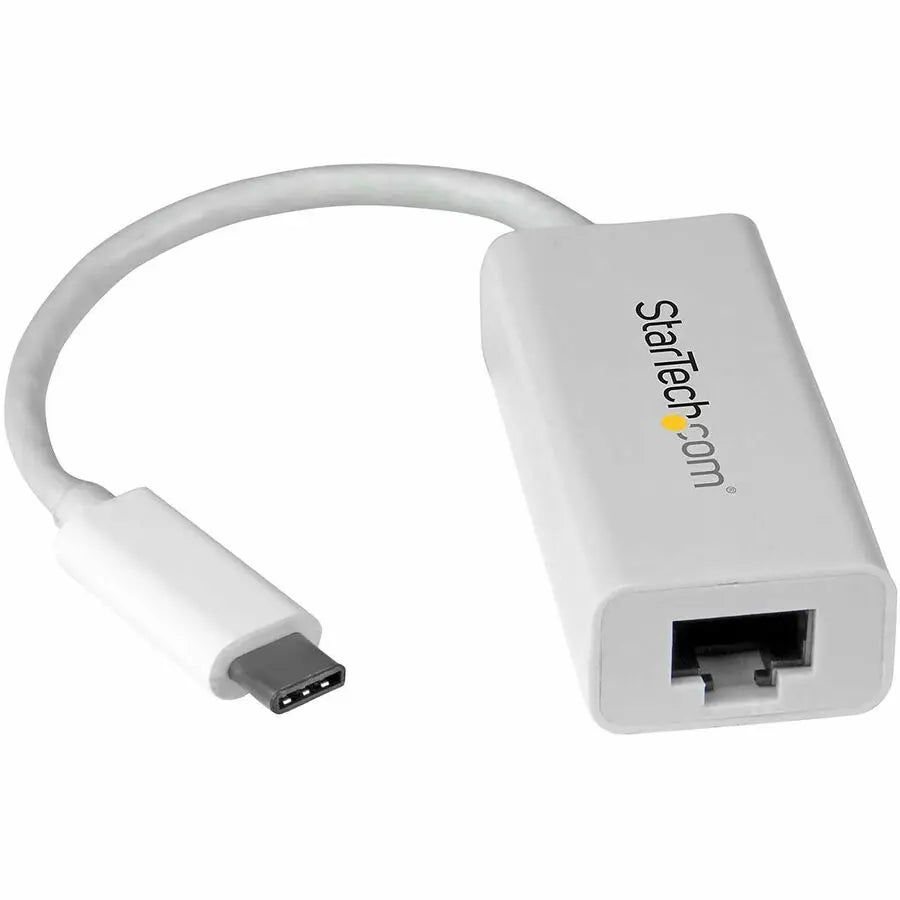 StarTech.com USB-C to Gigabit Ethernet Adapter - White - Thunderbolt 3 Compatible