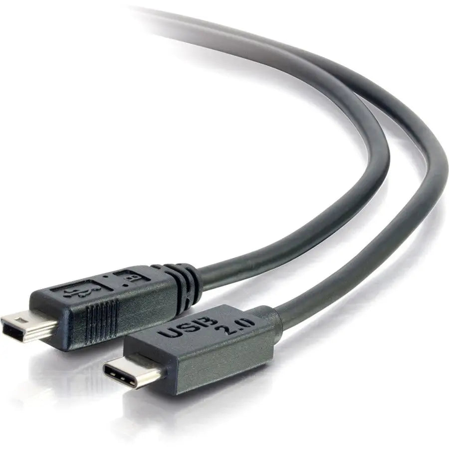 C2G 6ft USB C to USB Mini B Cable – USB 2.0 Data Transfer & Charging